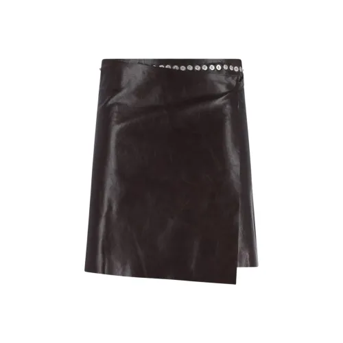 Paloma Шерсть Кожа Длинная Юбка Женская