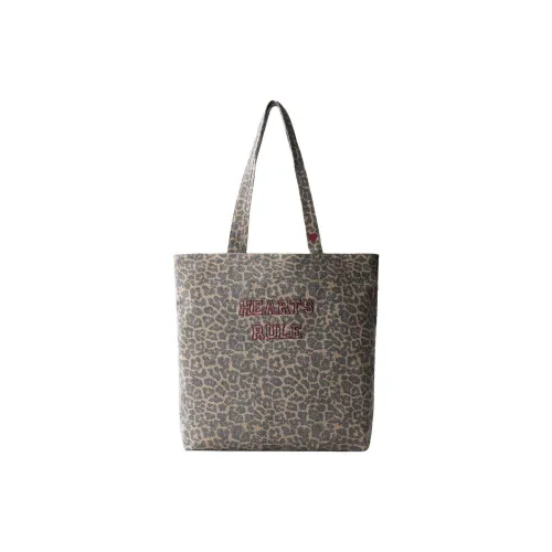 ZARA Хлопок Тоут Сумка Сумка для покупок Сумка на плечо Унисекс Леопардовый принт