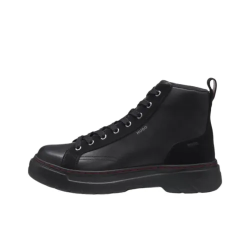 Hugo Boss Короткий Мартин Ботин Мужской Черный