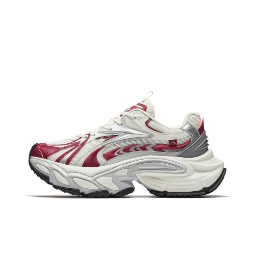 ANTA Star Moon 3 Mecha Shoes Универсальный Fashion casual Обувь Мужской Pure Фарфоровый белый Алый Красный Микрочиповый серый