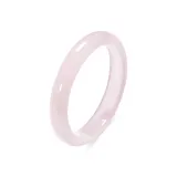 Браслет с цветной глазурью "Персиково-розовый Кошачий глаз"