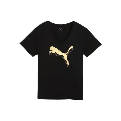 PUMA Металлический Черный Женский T-Рубашки