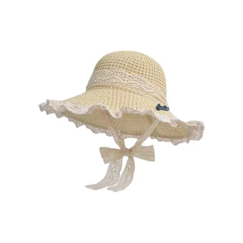 Cgediao Шляпы ведра из соломенной плетени Женские