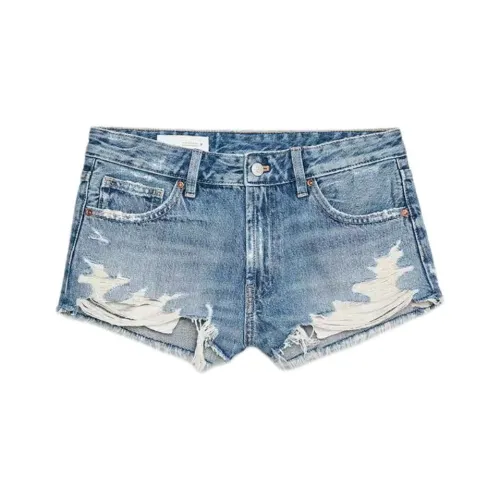 ZARA Blue Женские джинсовые шорты