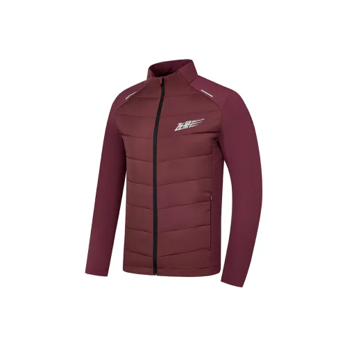 QIAODAN Пуховик Мужской Каштановый Shell Красный