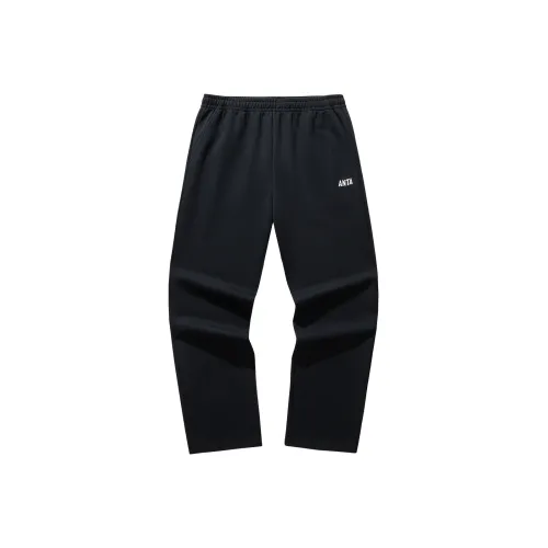 Anta Вязаные тренировочные брюки мужской основной черный