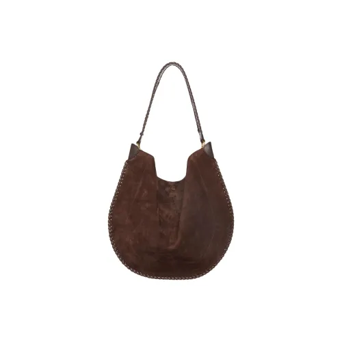 ISABEL MARANT Замша Телячья кожа Сумка-хобо Сумка через плечо Женская Коричневая