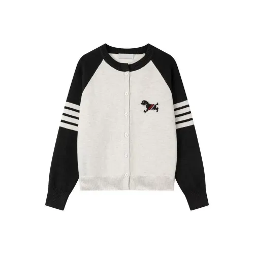 EMDPN Весенний Осенний Сезон Женские Дизайн Вдохновленный Полосы Свободный крой Реглан Топ Женские