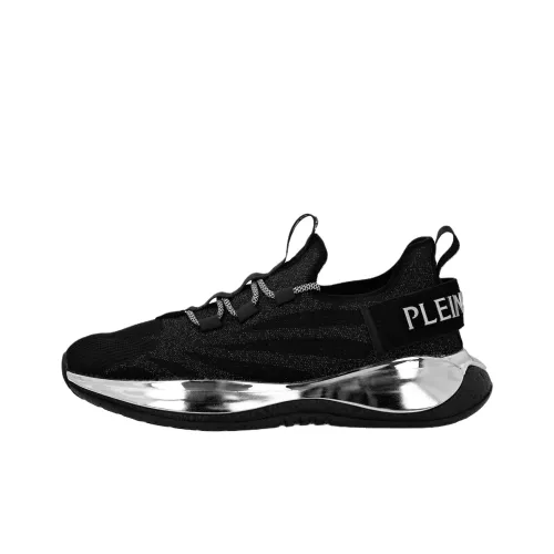 PLEIN SPORT Низкий топ Повседневная обувь Унисекс Черный Никель