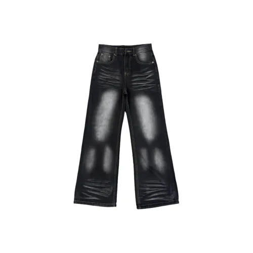 PGKZ Черные Унисекс Джинсы