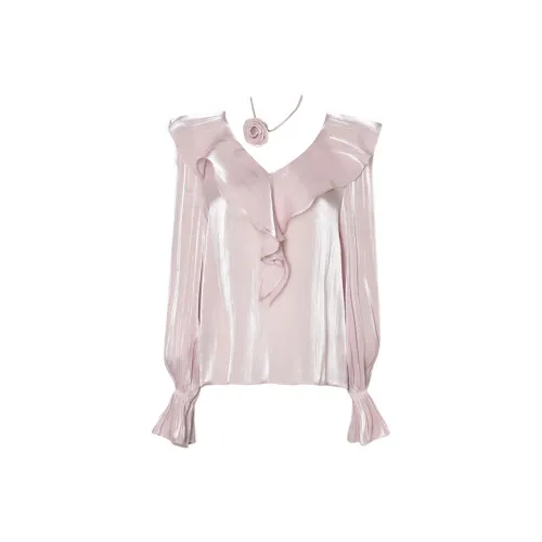 DPLAY Шimmering Pink Женские Рубашки