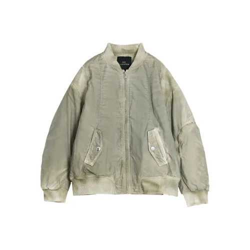 SUNTOMORROW Хлопковый пуховик Серый Гороховый Зеленый