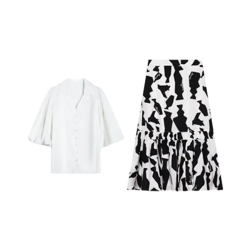 THE SEA LIFE Длинное платье с длинными рукавами женское