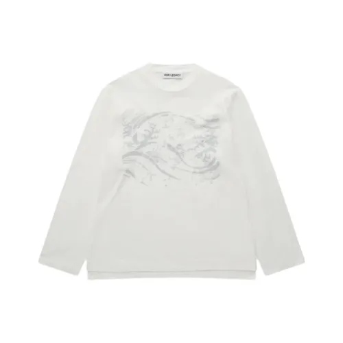 OUR LEGACY FLOATING Прохладный ветер Принт Мужская футболка с коротким рукавом