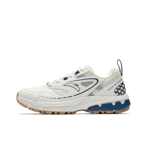 ANTA Низкие кроссовки для бега женские синие и белые