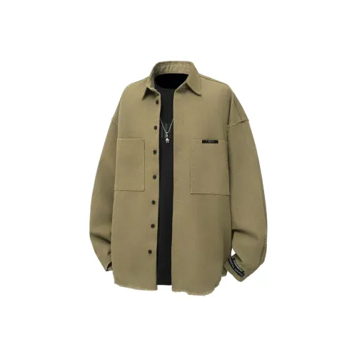 MIORGERSY Зеленый Унисекс Рубашки