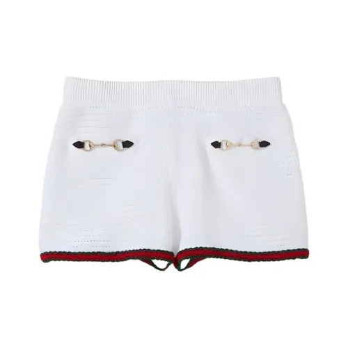 GUCCI SS24 Повседневные шорты женские цвет слоновая кость