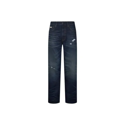 Calvin Klein ZYC Темно-синий деним Мужские Джинсы