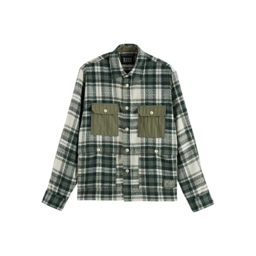 Scotch Soda Зеленые Мужские Рубашки