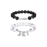 Комплект для пары 1+Элегантная коробка (Черный белый)