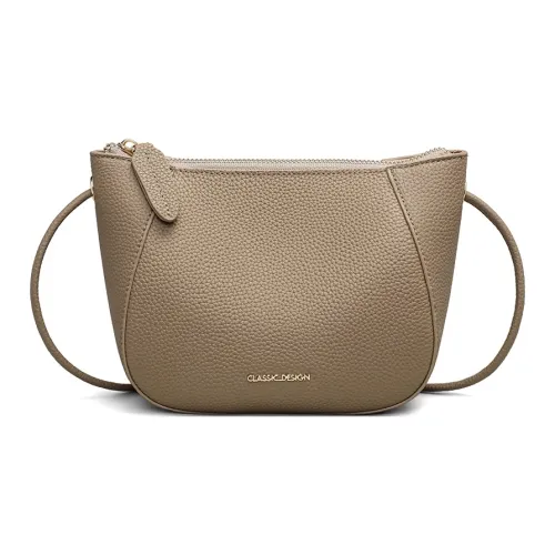 Crtnzo Kroez Коровья кожа Сумка через плечо Стандартная Женская Слоновой серый