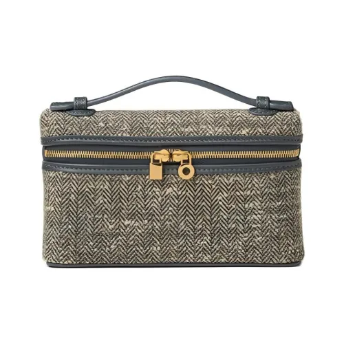 Loro Piana ExtraPocket Шерсть Одно плечо Клатч Мини Женские Зеленый Песочный