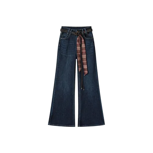 COVER TIME Темно-синий женский джинсы