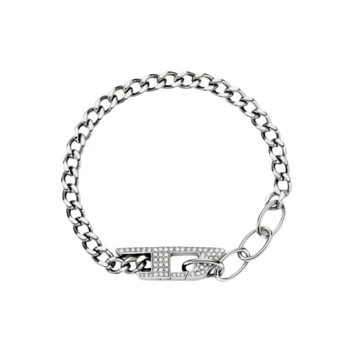 DIESEL Браслеты из нержавеющей стали Женские Серебряные