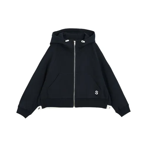 SUNTOMORROW Свитшот 2025 Fall Winter Темно-синий Детский