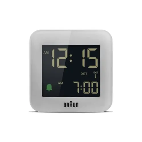 BRAUN Кварцевый механизм пластик будильник унисекс черный
