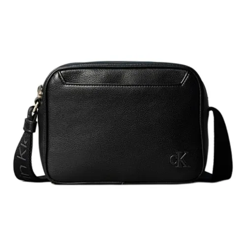 Calvin Klein Полиуретан ПУ (полиуретан) Camera Сумка Сумка через плечо Мужская Черная