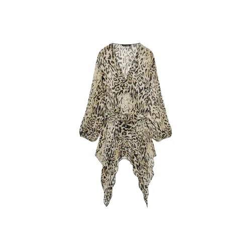 ZARA ZW Series Леопардовый принт Женские Рубашки