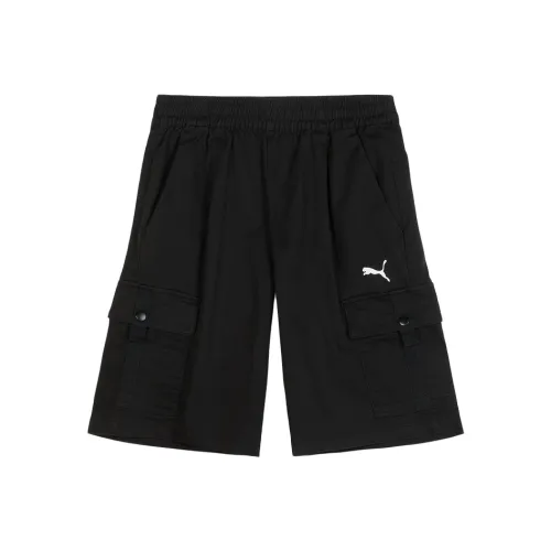 PUMA Ткани вязаные Черные мужские карго шорты