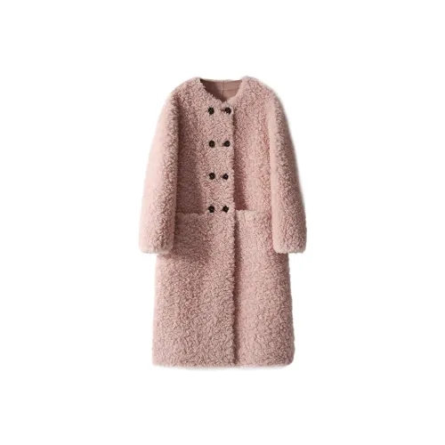 BILISISHANYANG Мех Пальто Женское