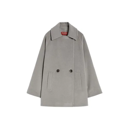 MaxMara Studio Light Gray Women's Coat МаксМара Студио Светло-Серый Женский Пальто