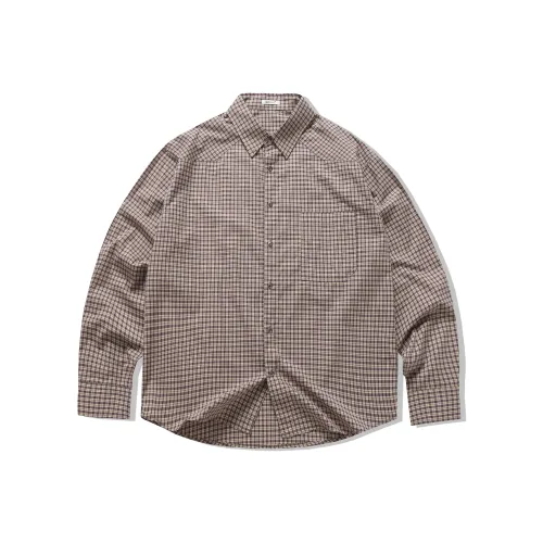 Botanica 25FW Рубашка Унисекс Циано-Синий Клетка