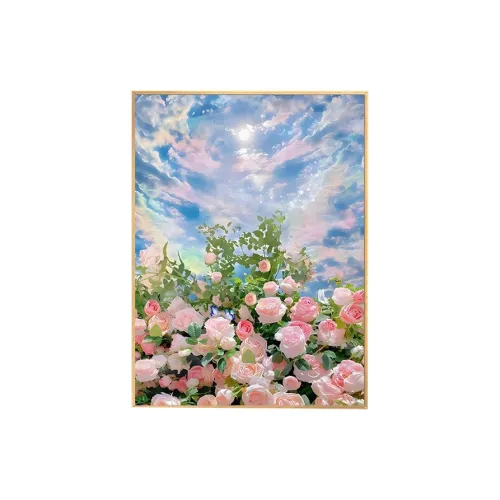 DUOMIAOYOU Романтическая коллекция языка цветов DIY Числа Масло Картины Белый Моль Окрасить