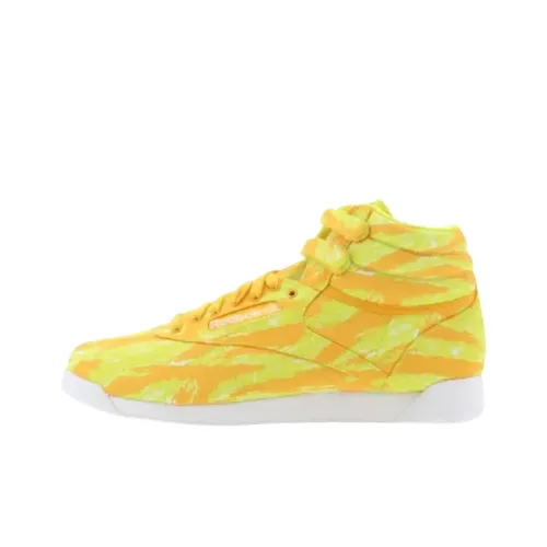 Reebok Freestyle High Топ Скейтборд Кроссовки Женские Желтые