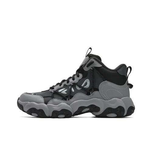 FILA Износостойкий Термический MID Топ Повседневная Обувь Мужская Серый Черный