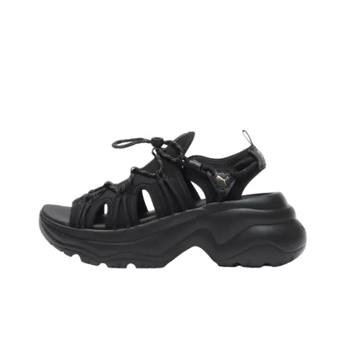 PUMA Cilia Wedge Пляжные сандалии Женские Черный