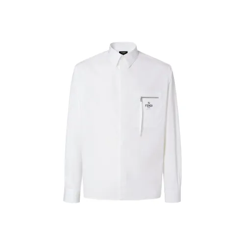 FENDI Белые Мужские Рубашки