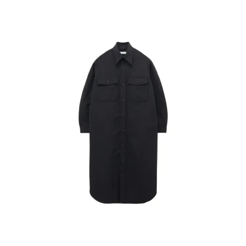 Nanamica FW25 ALPHADRY CPO Платье Длинное с длинными рукавами Женское