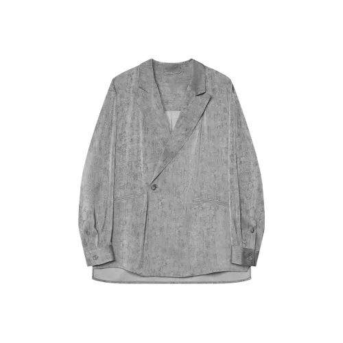 J.D.V Серый Мужской Деловой Костюм