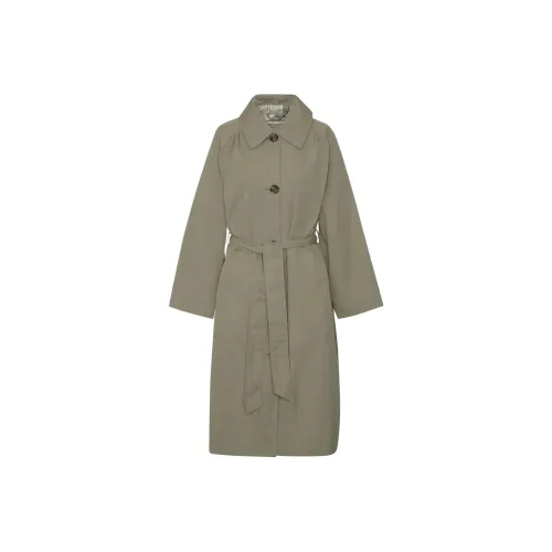 BARBOUR Светло-зеленый женский тренч