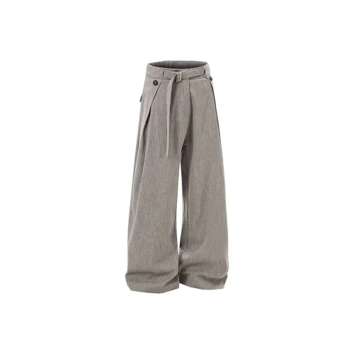 W7H1 Linen Gray Unisex Suit Pants W7H1 Лен Серый Унисекс Костюмные Штаны