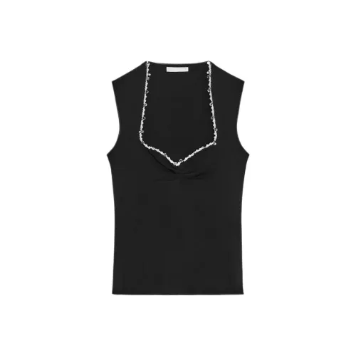 ZARA Черные Женские Майки