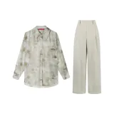 Шimmer Зеленая Рубашка + Шimmer Зеленые Штаны