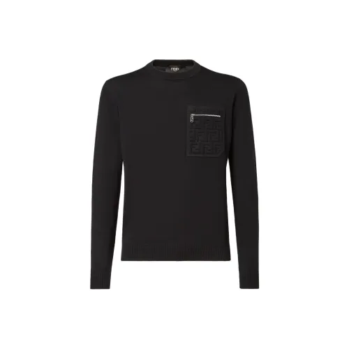 FENDI Мужские черные свитера