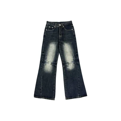 PGKZ Черный Синий Унисекс Джинсы