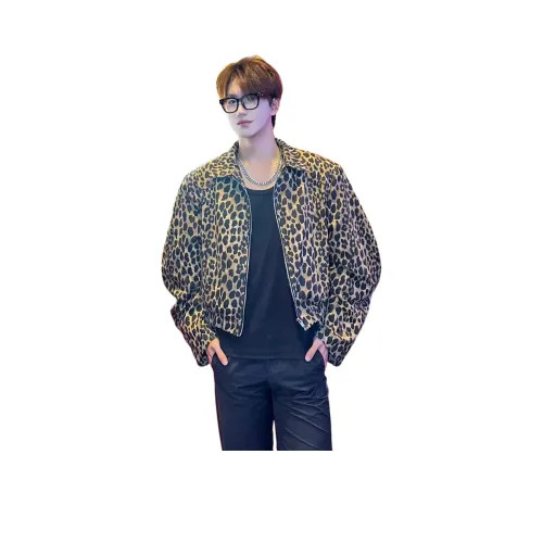 MORii Леопардовый принт Унисекс Куртки